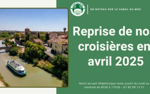 Reprise croisières Béziers